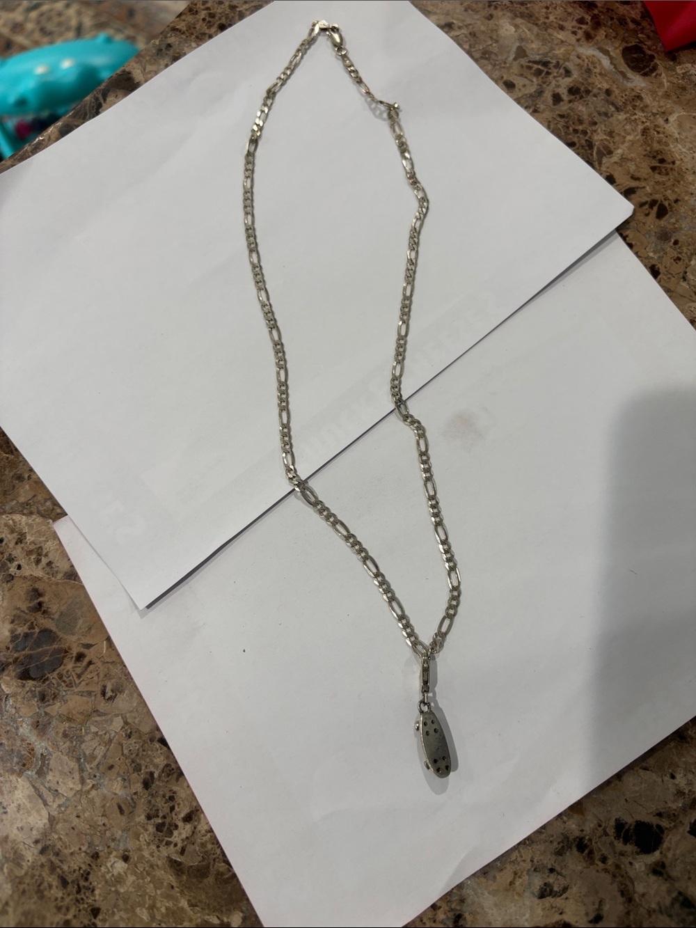 Skateboard Chain Necklace. From Italy.